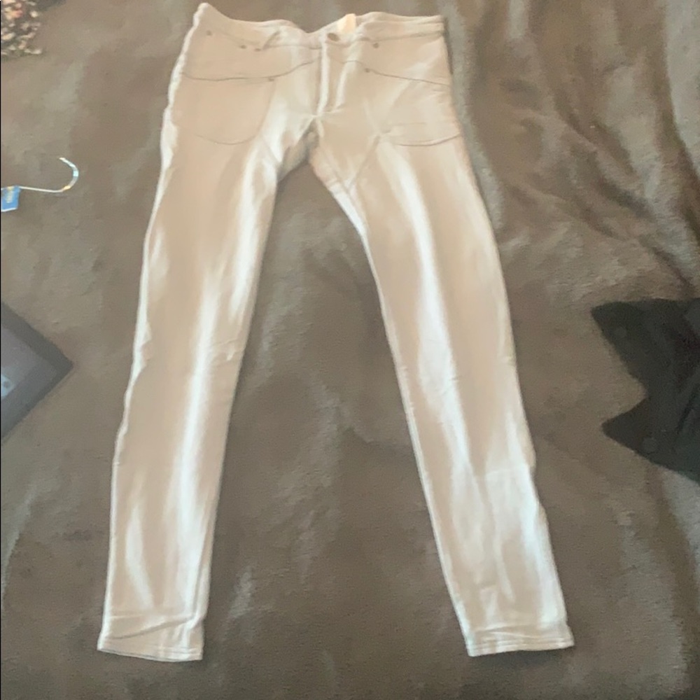 The Battalion light gray skinny tights sz M